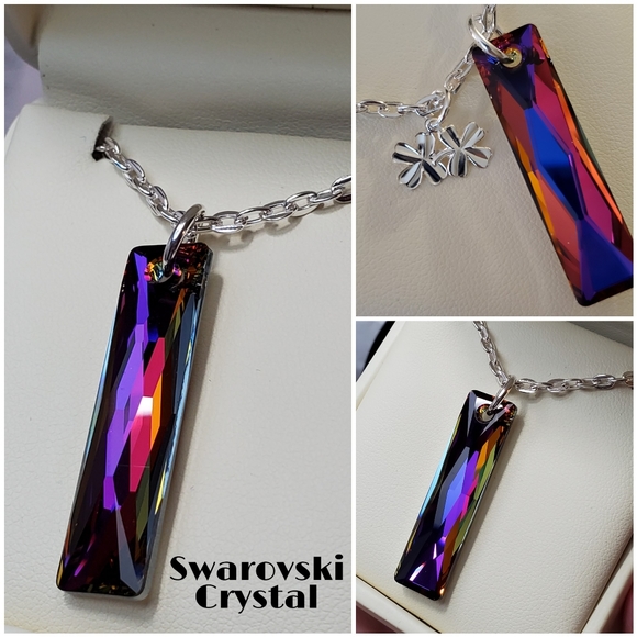 Jewelry - Stunning Fire Diamond Swarovski Crystal Pe…